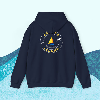 Balboa Island, Newport Beach, Hooded Sweatshirt, Women, Men