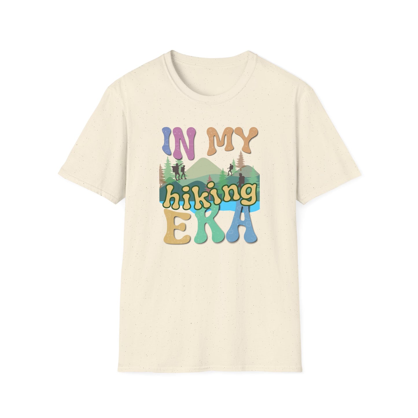 16 ‘In My Hiking Era’ T-shirts! Embrace the trails and celebrate your love for hiking. Unisex Softstyle T-Shirt