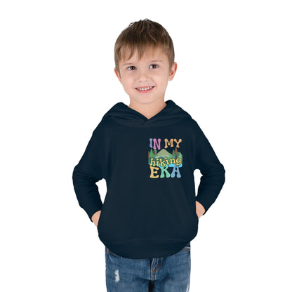 Toddler, In My Hiking Era Pullover Fleece Hoodie, designed for the little trailblazers who are just beginning to explore the world