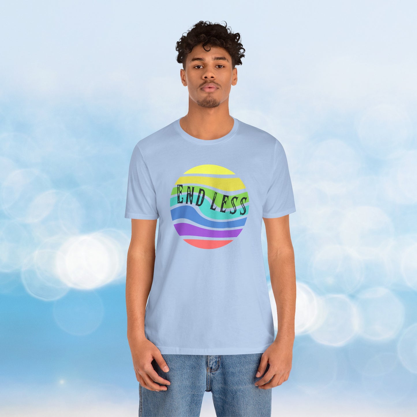 Retro Sun, End-Less Tee: Wear the Nostalgia and let the memories wash over you