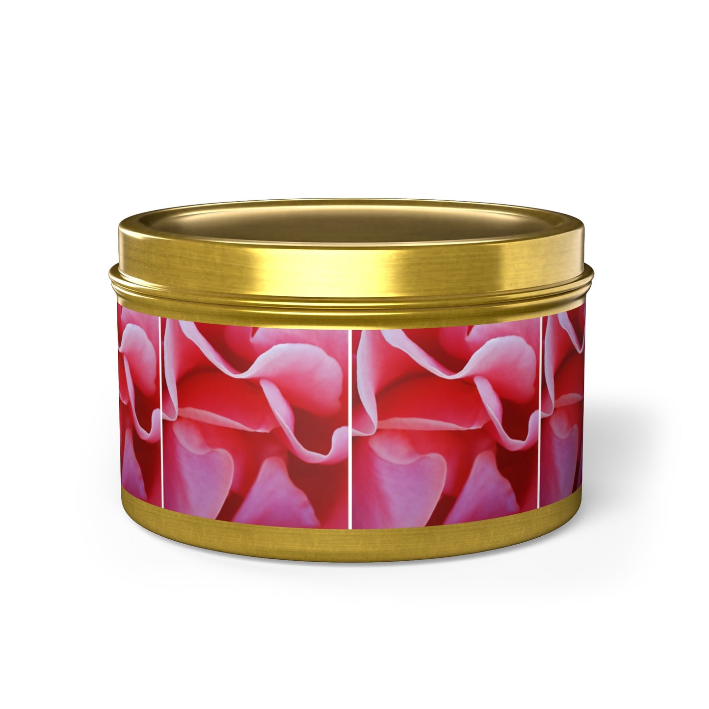 5 Queen Elizabeth Rose Pattern Scented Candles, for Mindful Moments & Whispers of Tranquility. - Tin Candles