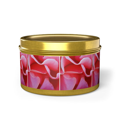 5 Queen Elizabeth Rose Pattern Scented Candles, for Mindful Moments & Whispers of Tranquility. - Tin Candles