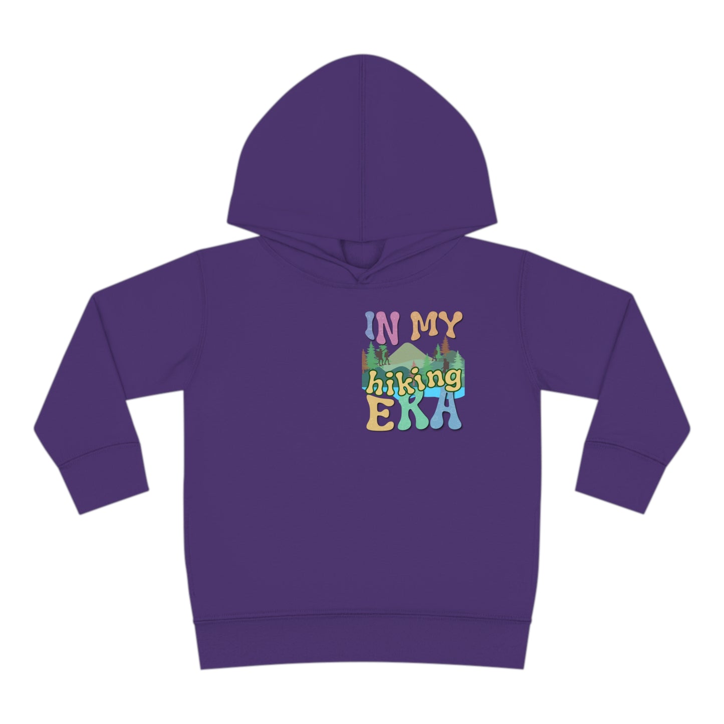 Toddler, In My Hiking Era Pullover Fleece Hoodie, designed for the little trailblazers who are just beginning to explore the world