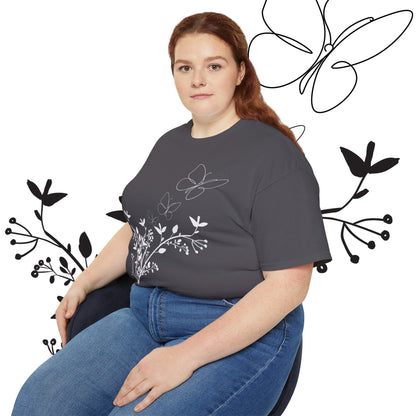 Women's Spring t-shirts - Butterfly Pattern, Spring, Ultra Cotton Tee, Women