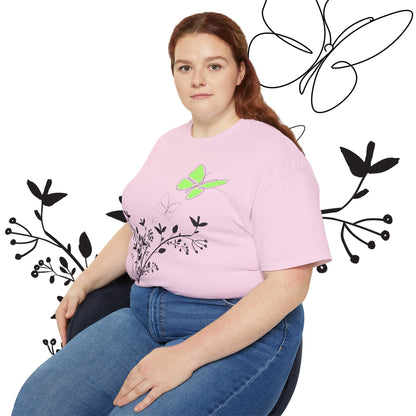 Women's Spring t-shirts - Butterfly Pattern, Spring, Ultra Cotton Tee, Women