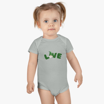 Gnome Sweet Gnome Baby Bodysuit: Love in Every Stitch! Love Gnome Baby Bodysuit. Baby Short Sleeve Onesie®