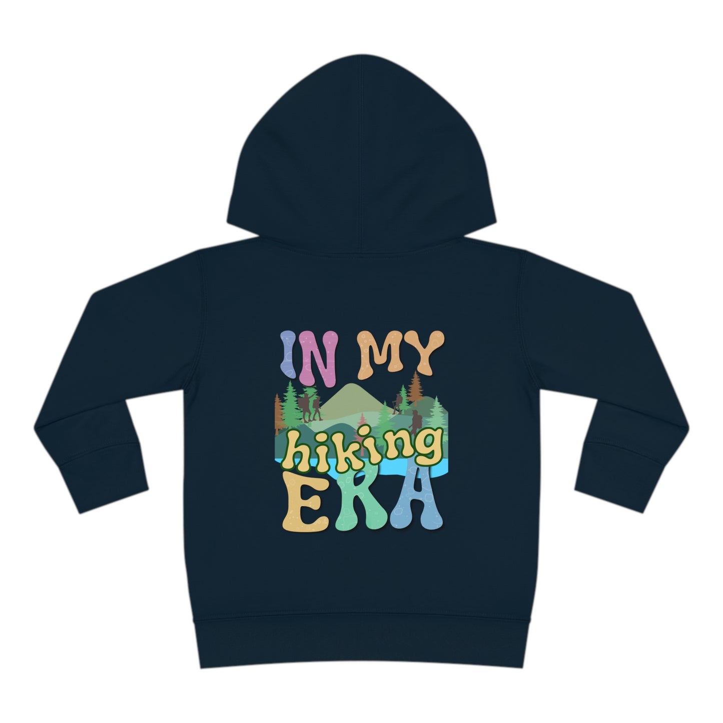 Toddler, In My Hiking Era Pullover Fleece Hoodie, designed for the little trailblazers who are just beginning to explore the world