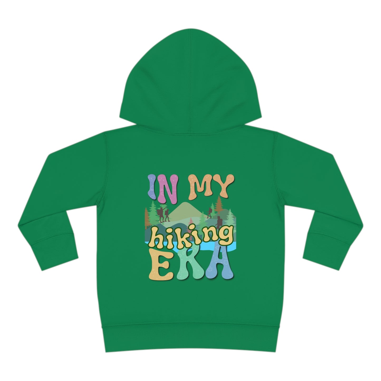 Toddler, In My Hiking Era Pullover Fleece Hoodie, designed for the little trailblazers who are just beginning to explore the world