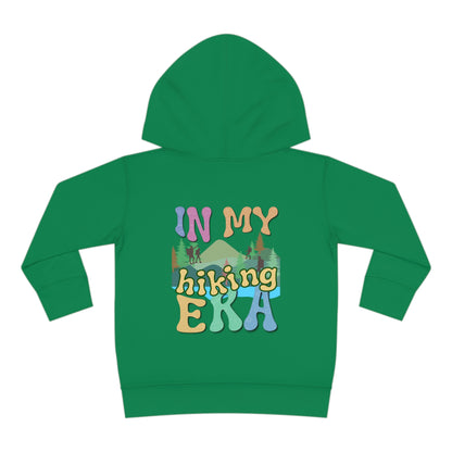 Toddler, In My Hiking Era Pullover Fleece Hoodie, designed for the little trailblazers who are just beginning to explore the world