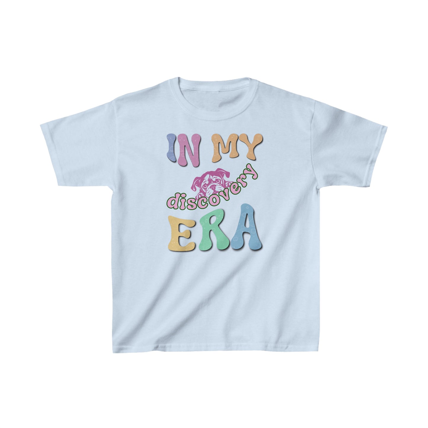 In My Discovery Era - Youth T Shirt. Stay curious with all the things yet to be discovered. Kids Heavy Cotton™ Tee