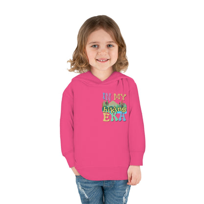 Toddler, In My Hiking Era Pullover Fleece Hoodie, designed for the little trailblazers who are just beginning to explore the world