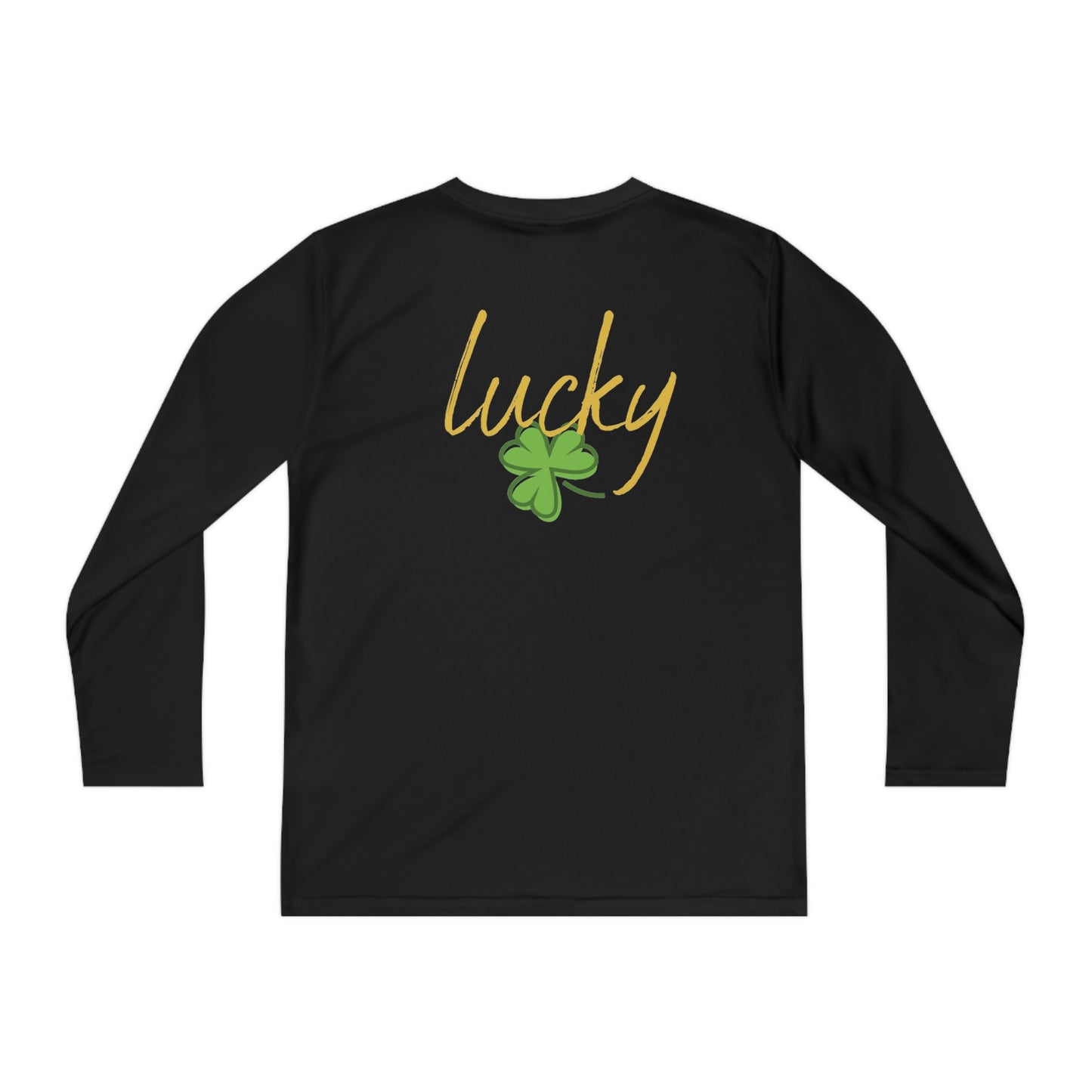 Lucky Youth Long Sleeve Competitor Tee. A top performer for any active youngster, PosiCharge technology, lightweight, breathable fabric and moisture-wicking capabilities