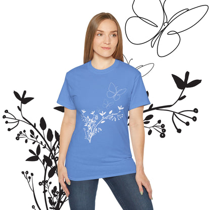 Women's Spring t-shirts - Butterfly Pattern, Spring, Ultra Cotton Tee, Women