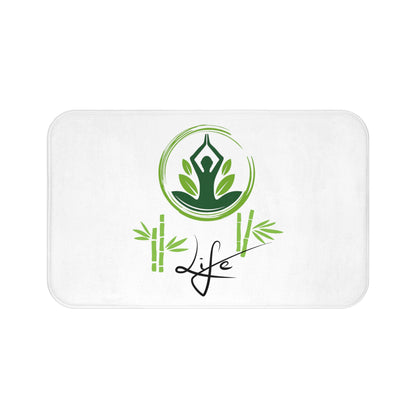 Spring - Mindful Life, Bath Mat, Yoga, Mindfulness, Meditation, Home Decoration