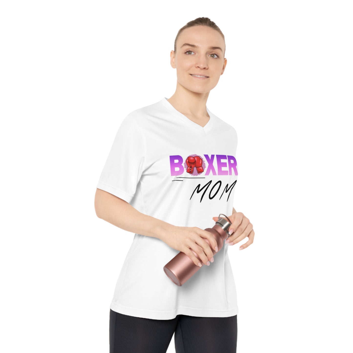 Our Boxer Mom V-Neck T-Shirt - Women’s Performance, is designed for boxer dog champions like you. - Women's Performance V-Neck T-Shirt