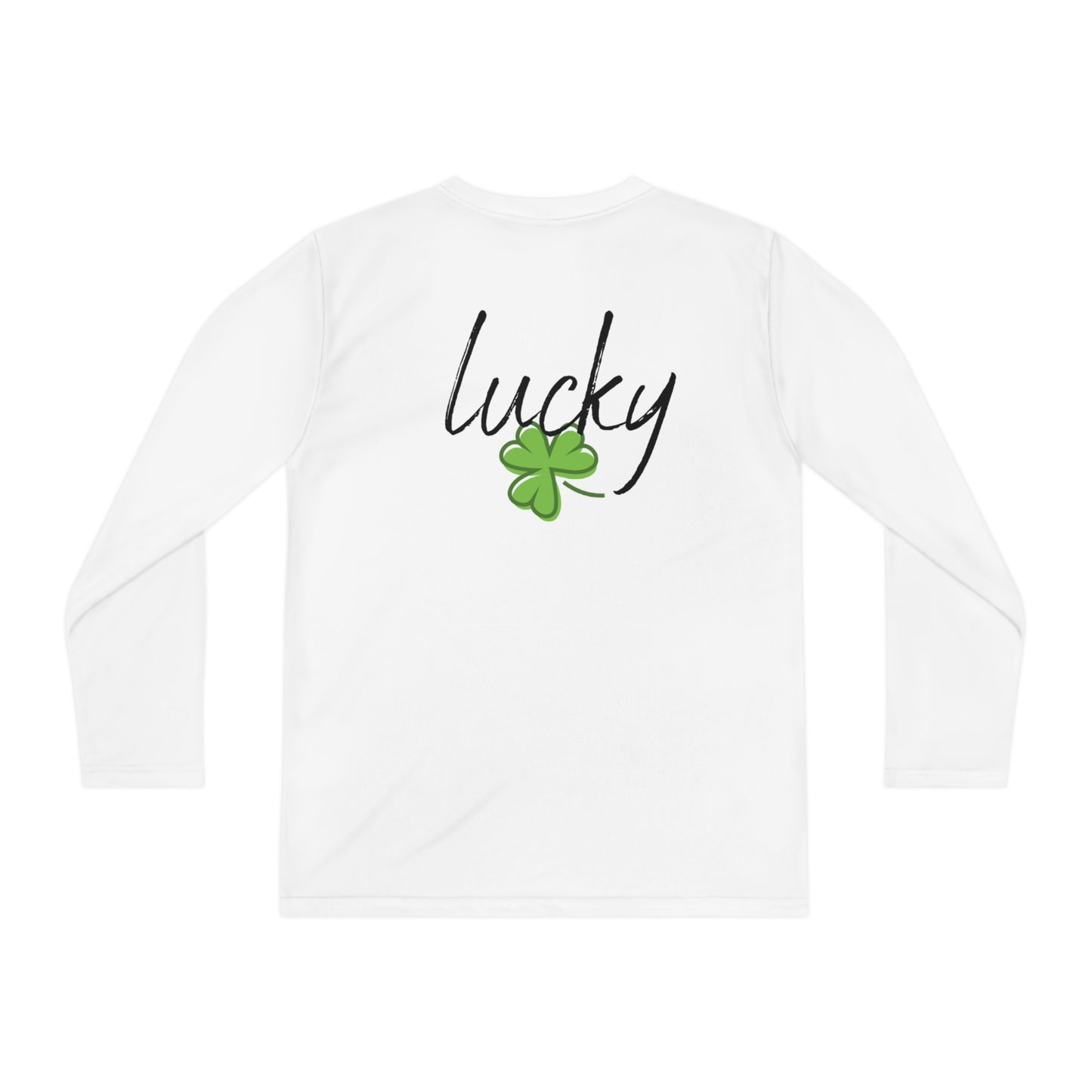 Lucky Youth Long Sleeve Competitor Tee. A top performer for any active youngster, PosiCharge technology, lightweight, breathable fabric and moisture-wicking capabilities