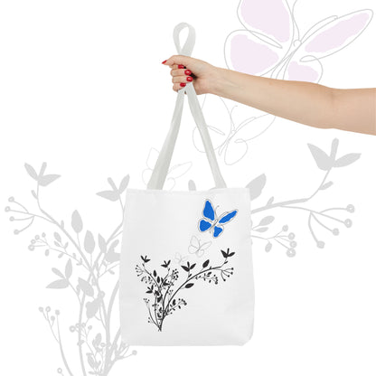 Spring Butterfly Blue Tote Bag - 3 Everyday Affordable Tote Bags You Won't Want to Miss