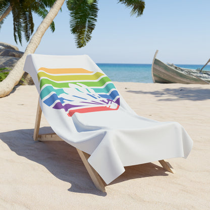 Soak Up the Sun: The Retro Sun Badminton Beach Towel