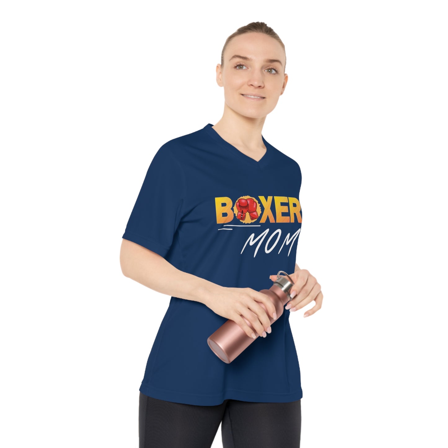 Our Boxer Mom V-Neck T-Shirt - Women’s Performance, is designed for boxer dog champions like you. - Women's Performance V-Neck T-Shirt