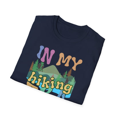 16 ‘In My Hiking Era’ T-shirts! Embrace the trails and celebrate your love for hiking. Unisex Softstyle T-Shirt