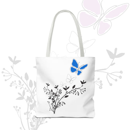 Spring Butterfly Blue Tote Bag - 3 Everyday Affordable Tote Bags You Won't Want to Miss