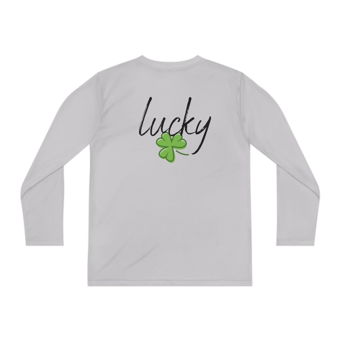 Lucky Youth Long Sleeve Competitor Tee. A top performer for any active youngster, PosiCharge technology, lightweight, breathable fabric and moisture-wicking capabilities