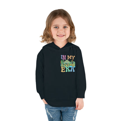 Toddler, In My Hiking Era Pullover Fleece Hoodie, designed for the little trailblazers who are just beginning to explore the world