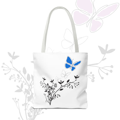 Spring Butterfly Blue Tote Bag - 3 Everyday Affordable Tote Bags You Won't Want to Miss