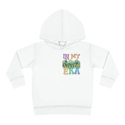 Toddler, In My Hiking Era Pullover Fleece Hoodie, designed for the little trailblazers who are just beginning to explore the world