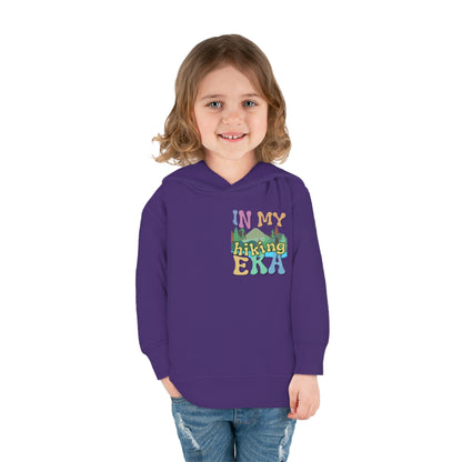 Toddler, In My Hiking Era Pullover Fleece Hoodie, designed for the little trailblazers who are just beginning to explore the world