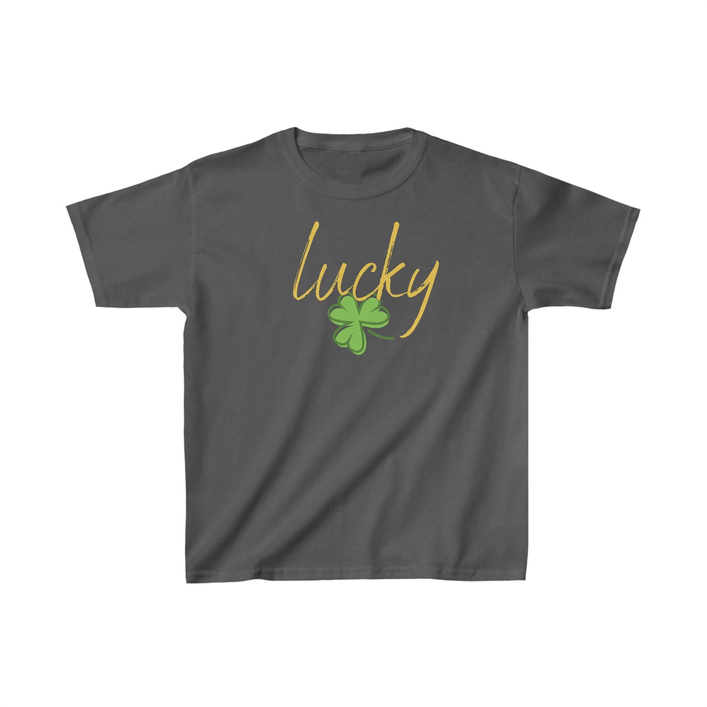 Youth Lucky, Charm of Good Fortune T-Shirt. Kids Heavy Cotton™ Tee