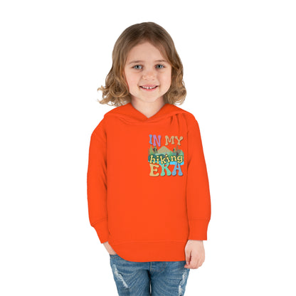 Toddler, In My Hiking Era Pullover Fleece Hoodie, designed for the little trailblazers who are just beginning to explore the world