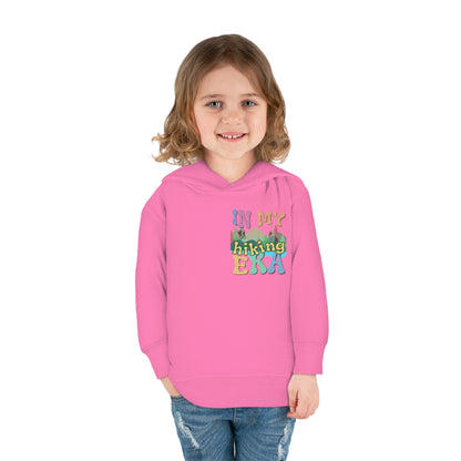 Toddler, In My Hiking Era Pullover Fleece Hoodie, designed for the little trailblazers who are just beginning to explore the world