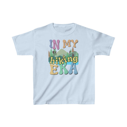 In My Hiking Era T-shirt! This youth tee is a call to young adventurers that live to blaze trails. Kids Heavy Cotton™ Tee