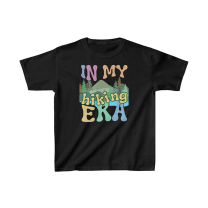 In My Hiking Era T-shirt! This youth tee is a call to young adventurers that live to blaze trails. Kids Heavy Cotton™ Tee