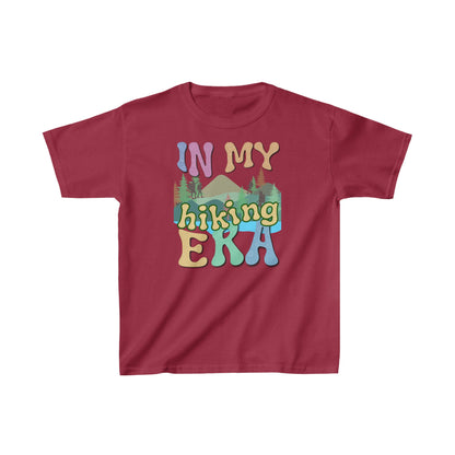 In My Hiking Era T-shirt! This youth tee is a call to young adventurers that live to blaze trails. Kids Heavy Cotton™ Tee