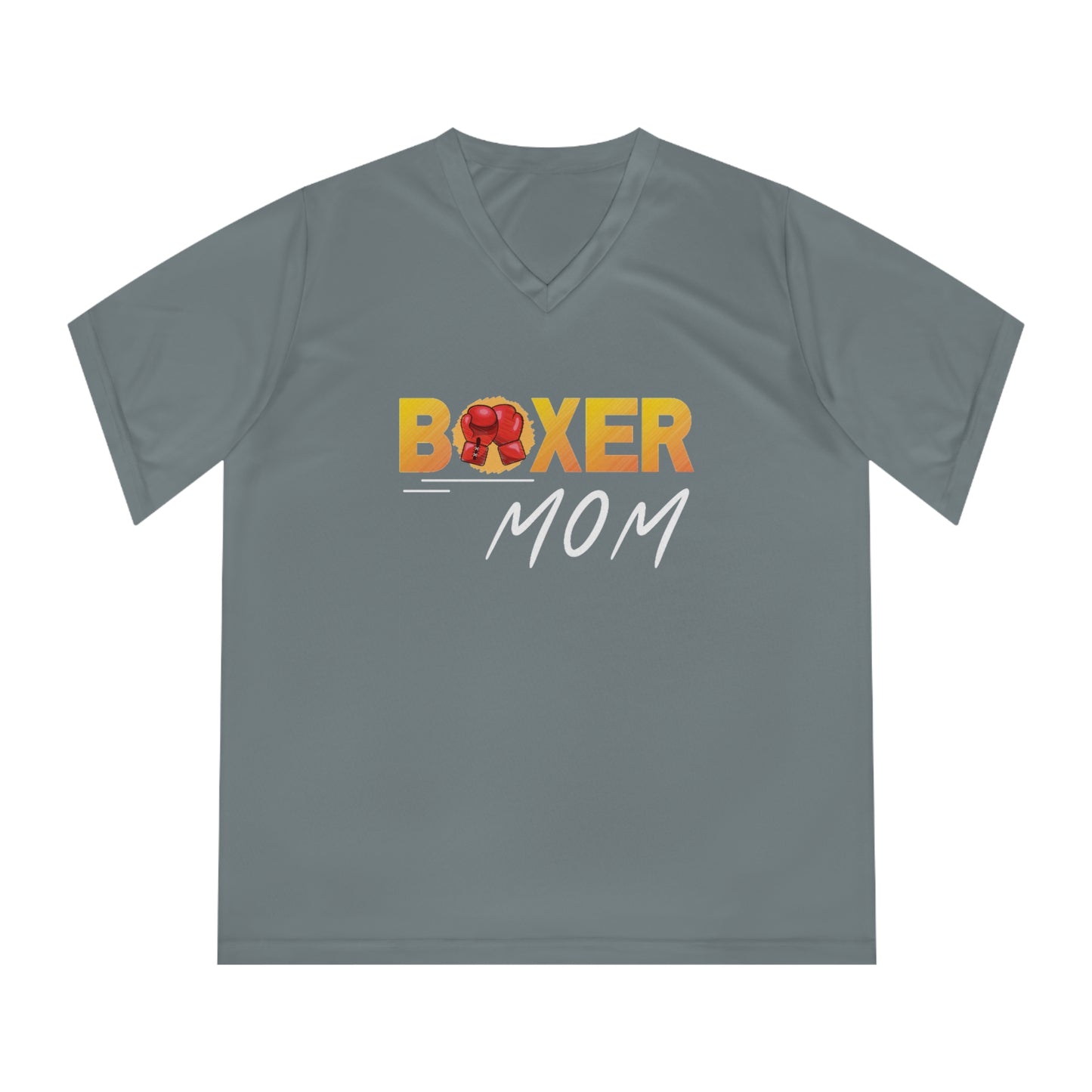 Our Boxer Mom V-Neck T-Shirt - Women’s Performance, is designed for boxer dog champions like you. - Women's Performance V-Neck T-Shirt