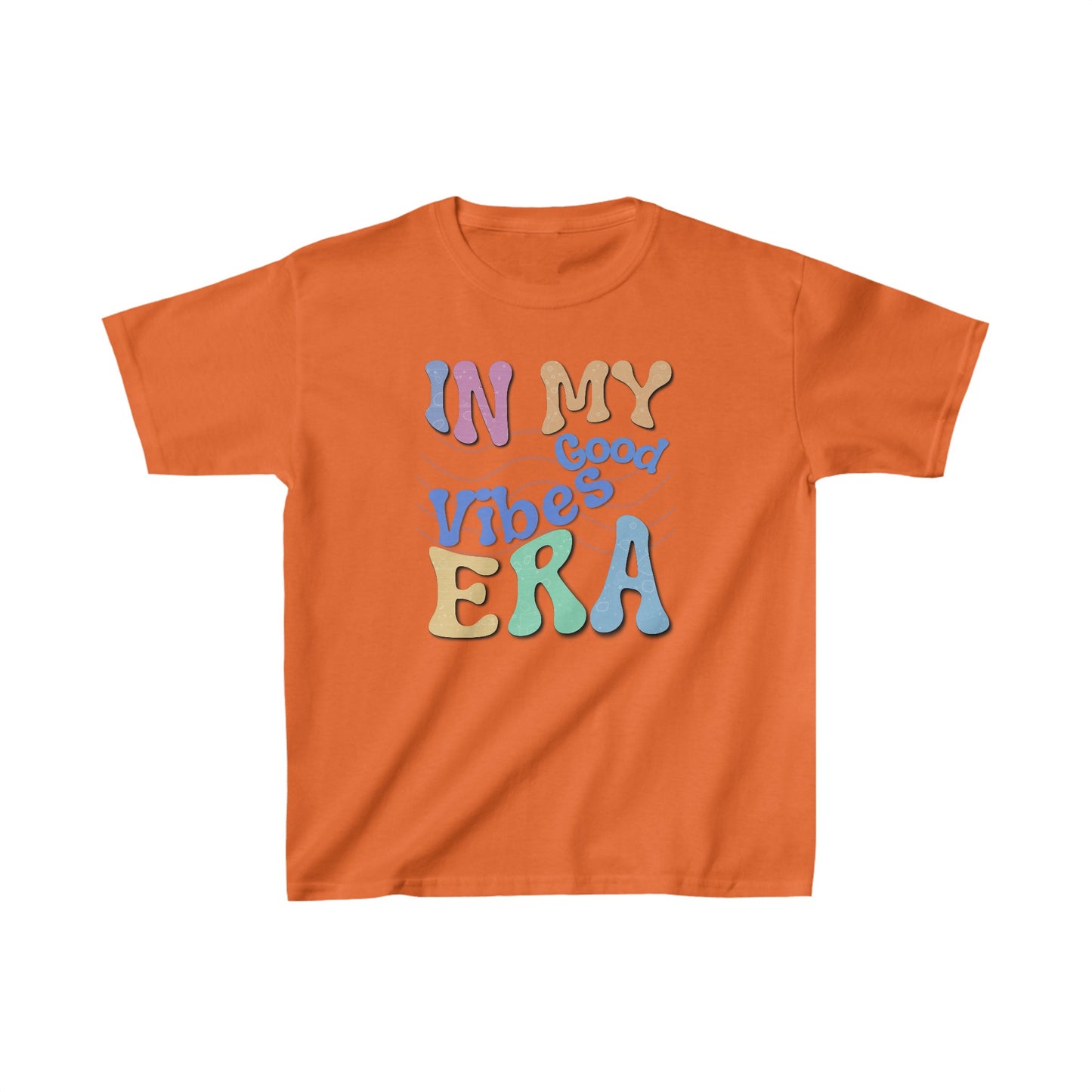 Spread Good Vibes with our vibrant and playful T-shirt collection! Kids Heavy Cotton™ Tee