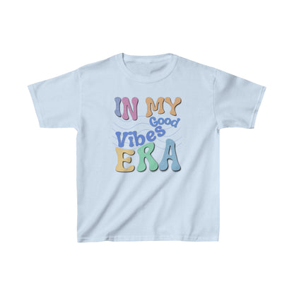 Spread Good Vibes with our vibrant and playful T-shirt collection! Kids Heavy Cotton™ Tee