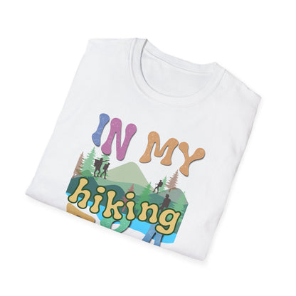 16 ‘In My Hiking Era’ T-shirts! Embrace the trails and celebrate your love for hiking. Unisex Softstyle T-Shirt