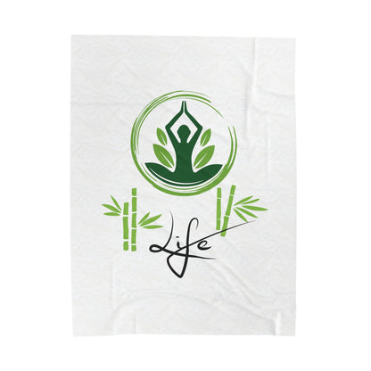 Mindful Life Velveteen Plush Blanket - Sleep or Rest Well With the Right Mindset