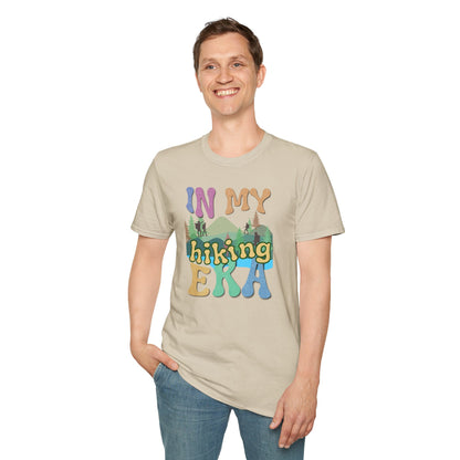 16 ‘In My Hiking Era’ T-shirts! Embrace the trails and celebrate your love for hiking. Unisex Softstyle T-Shirt