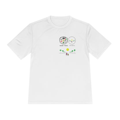 Athletic Moisture-Wicking Mindfulness T-Shirt – the perfect blend of performance and peace. This innovative t-shirt is designed for those who seek to stay active while embracing mindfulness.