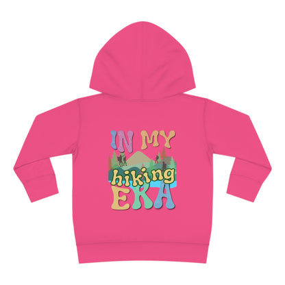 Toddler, In My Hiking Era Pullover Fleece Hoodie, designed for the little trailblazers who are just beginning to explore the world