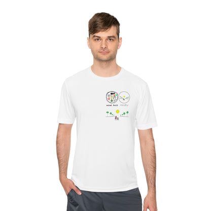 Athletic Moisture-Wicking Mindfulness T-Shirt – the perfect blend of performance and peace. This innovative t-shirt is designed for those who seek to stay active while embracing mindfulness.