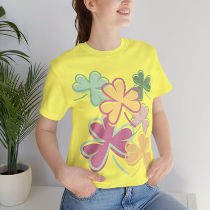 St Patrick's Day Clover Pattern T Shirt. Rock it Big and Bold