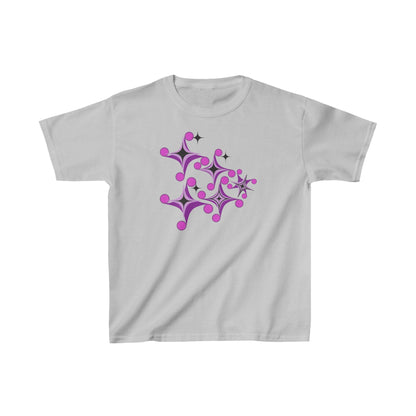 Dive into a universe of fun with our Kids’ Tee with Star and Bubble Pattern! -  Kids Heavy Cotton™ Tee