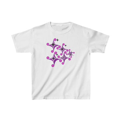 Dive into a universe of fun with our Kids’ Tee with Star and Bubble Pattern! -  Kids Heavy Cotton™ Tee