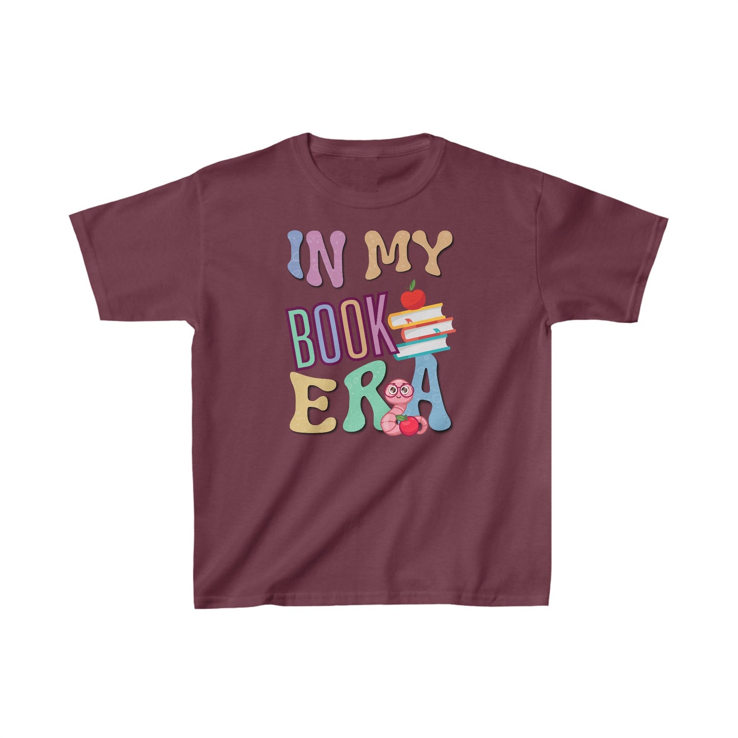 In My Book Era - Youth T-Shirt. 15 color tees to capture any mood and imagination. Kids Heavy Cotton™ Tee