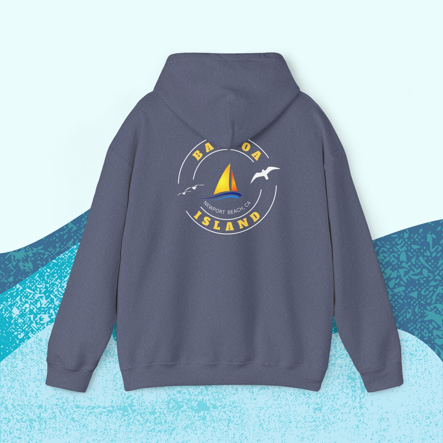 Balboa Island, Newport Beach, Hooded Sweatshirt, Women, Men